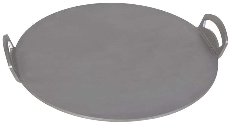 Eboy Steel Pizza Baking Sheet - 33 cm Round with Handles - Stainless Steel