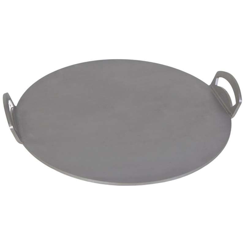 Eboy Steel Pizza Baking Sheet - 33 cm Round with Handles - Stainless Steel