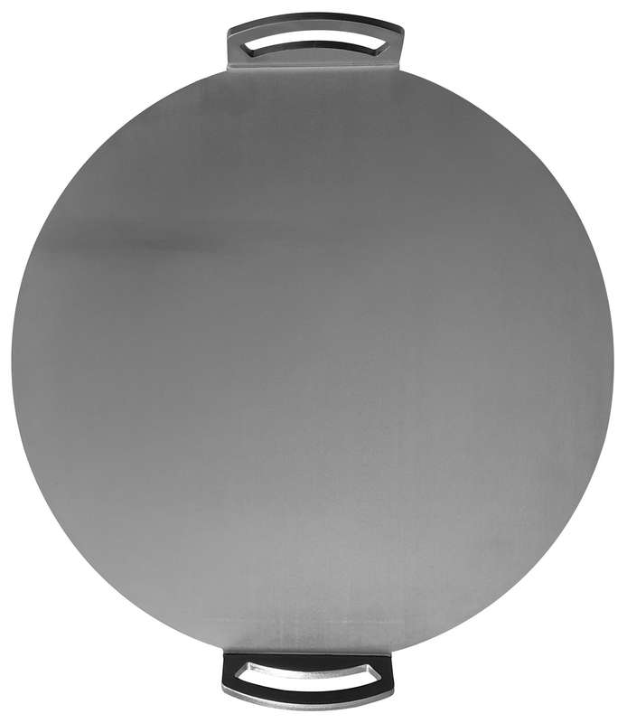 Eboy Steel Pizza Baking Sheet - 33 cm Round with Handles - Stainless Steel