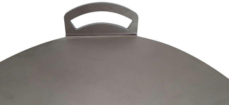 Eboy Steel Pizza Baking Sheet - 33 cm Round with Handles - Stainless Steel