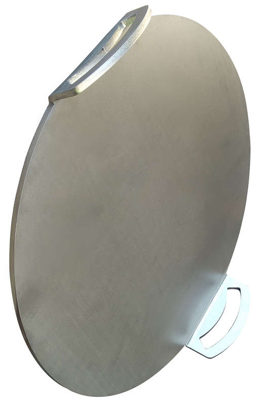 Eboy Steel Pizza Baking Sheet - 33 cm Round with Handles - Stainless Steel