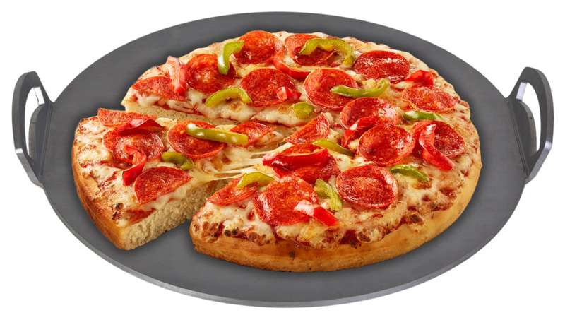Eboy Steel Pizza Baking Sheet 41 cm Round with Handles - Stainless Steel