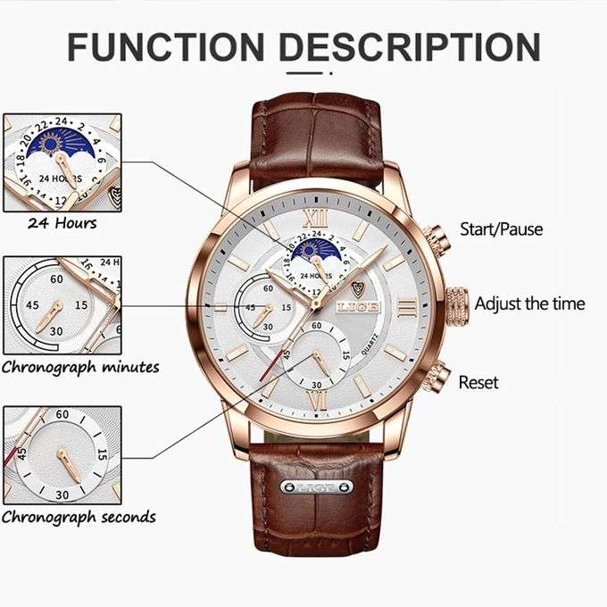 Lige Men Watches Fashion Design Classic Quartz Watches For Men 8932 @ Best Price Online | Jumia Egypt