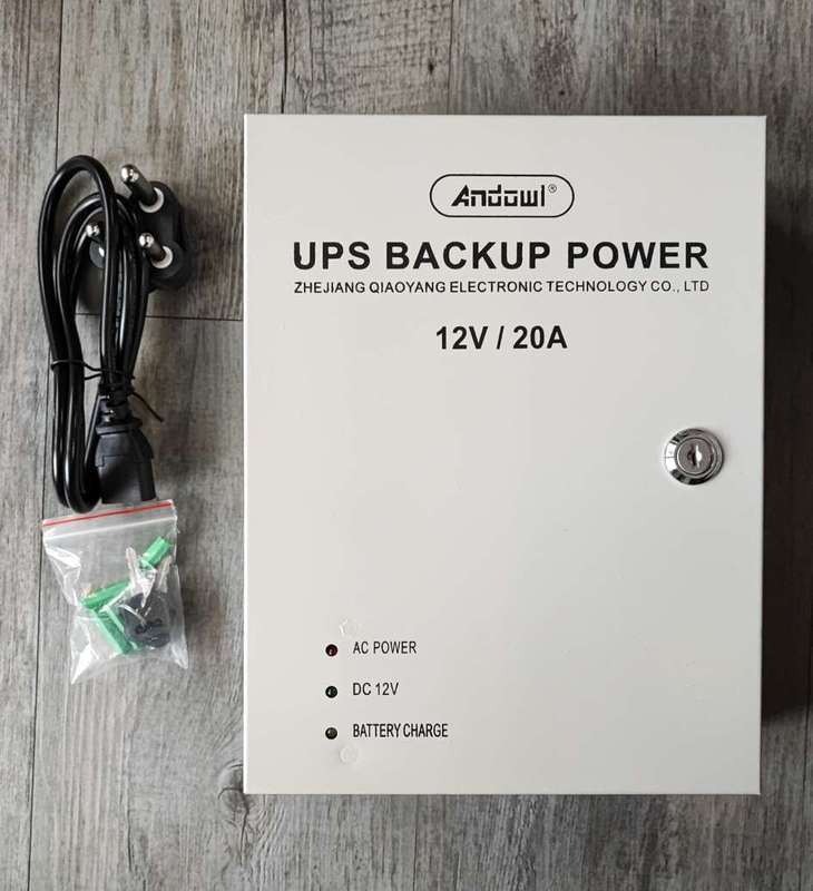 ANDOWL Q-UP1220 12v 20 Amp Power Supply UPS Backup - Reliable and Efficient Power Supply Unit