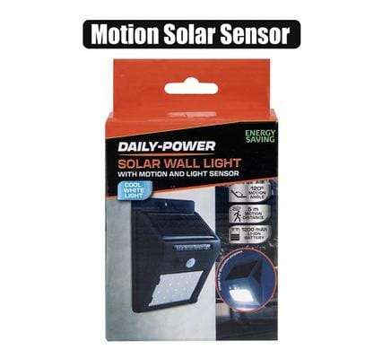 Solar Wall Light-Motion+Light Sensor