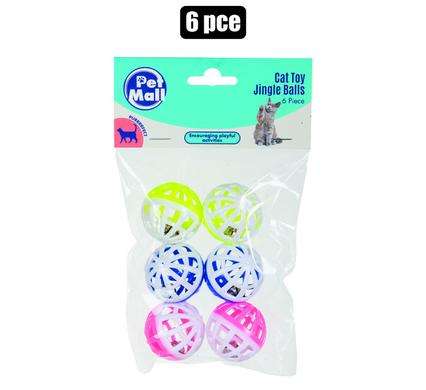 Pet Cat Toy Rolling With Bell 2Pce