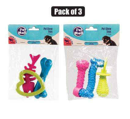 Pet Dog Toy Tug Rope Ball 8Cm Asstd