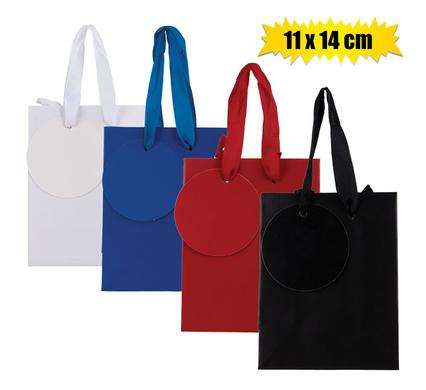 Gift-Bag Metallic Paper Med 18X23Cm Emb