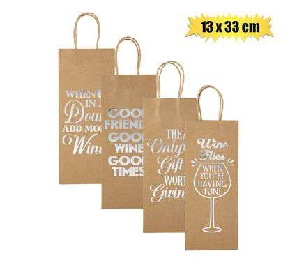 Gift-Bag Ppr Eng Words Lrg 25X32Cm