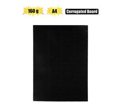 Art+Craft A4 Corrugated Board 160Gsm Blk