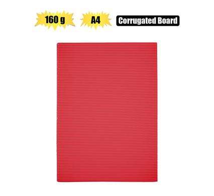 Art+Craft A4 Corrugated Board 160Gsm Red