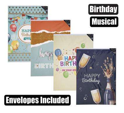 Card & Envelope Birthday - Musical (1)