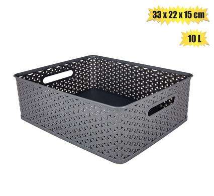 Basket Pl Multi Use 10L 33X22X15Cm