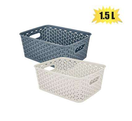 Basket Pl Honeycomb 22X15X8Cm