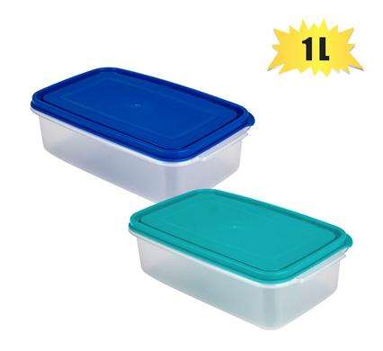 Lunch Box 2-Division 500Ml Clip Lock