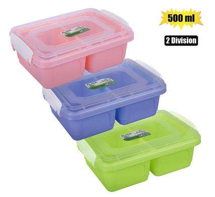 Lunch Box 2 Division W/Spork