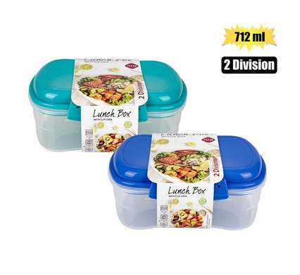 Lunch Box 3-Division Meal Box 900Ml