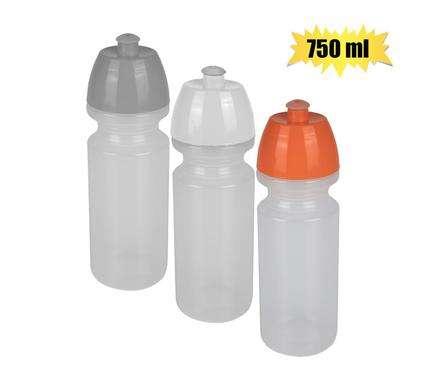 Water Bottle 730Ml W/Straw Wave Design