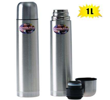 Vacuum Flask 1.8L 2Xcup Plastic Body