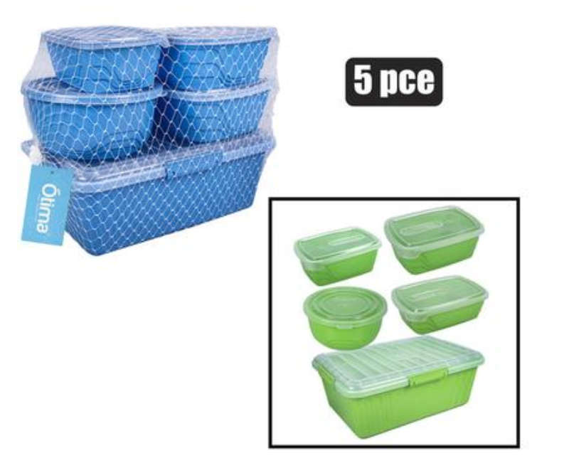 Container Set 5Pc Otima