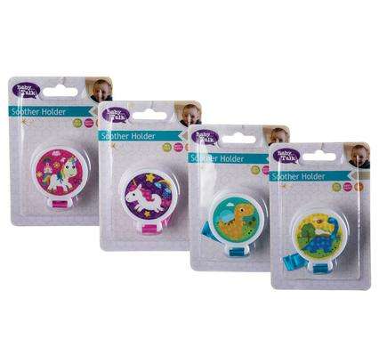 Baby Soother Holder W/Ribbon