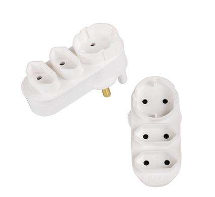 Plug-Adaptor Euro 1Xshuko 2X5Amp    Bulk