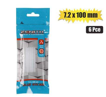 Glue-Sticks H/Melt 7.2X100Mm 6Pce Zenith