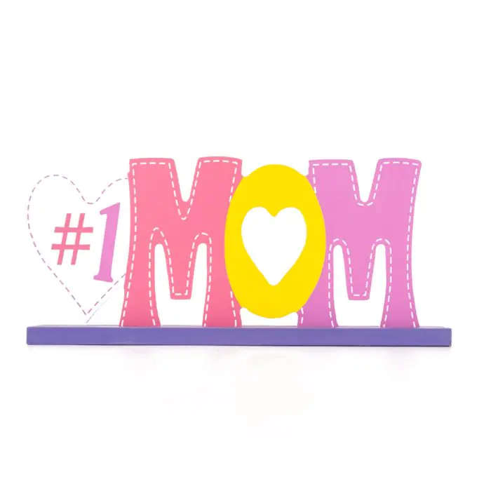 Mother's Day Decor Table Sign, Wood, 1 Piece