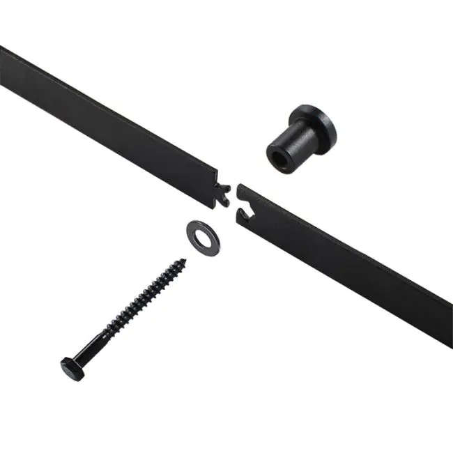 Barn Door Extension Rail, 500mm, Black