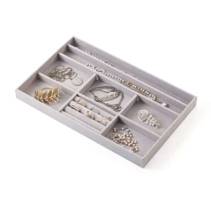 Jewellery Tray Organiser, Velvet, 290mm x 180mm