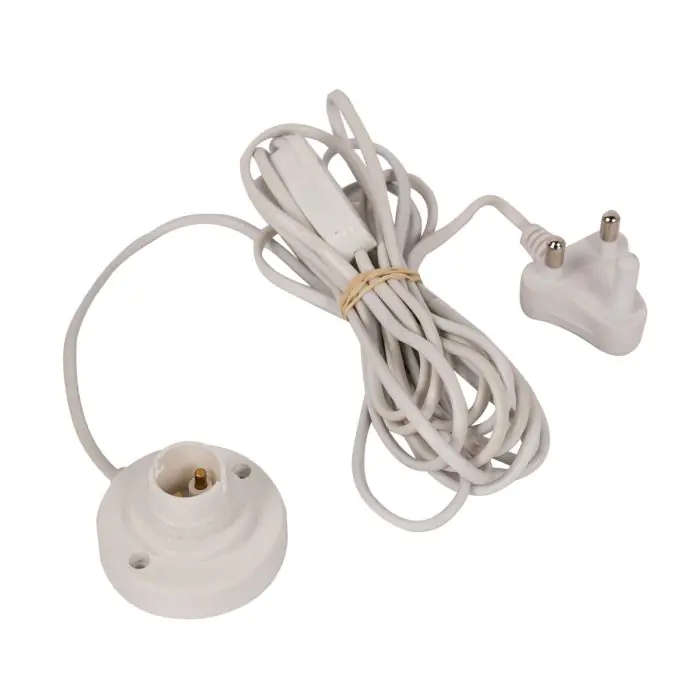 Light Up Kit, 4 Meter Cable, B22 Batten Holder, Through Switch
