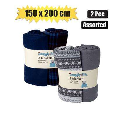 Blanket Polar Fleece 2Pc 150X200Cm