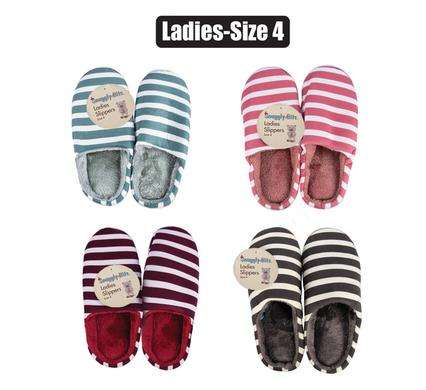 SLIPPER SLIP-IN STRIPE SIZE 4