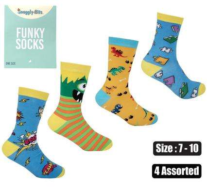Socks Kids Boys Size 7-10 (18Cm)