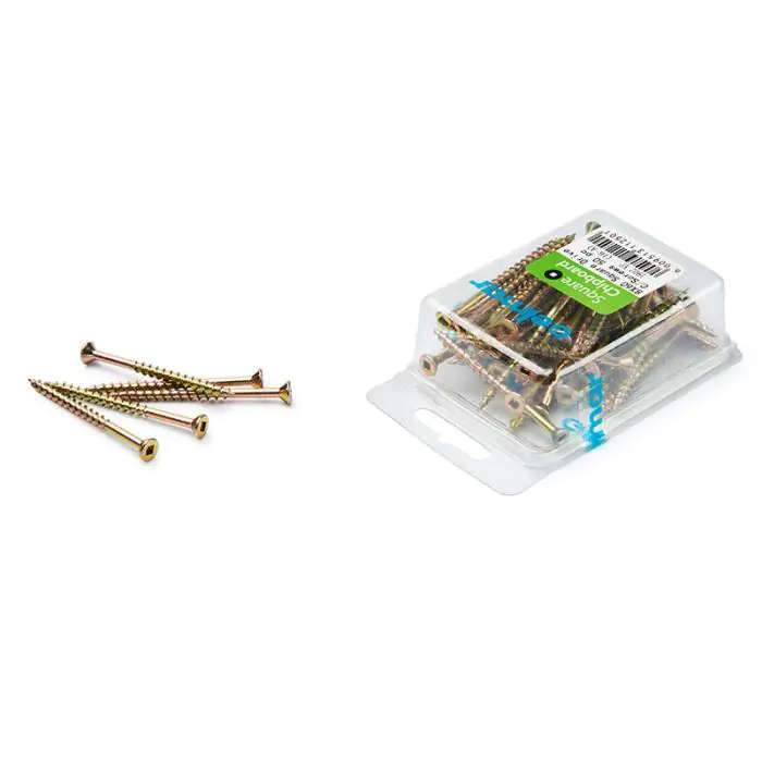 Chipboard Screws, Square, No.8, 4mm x 60mm, 50 Pieces