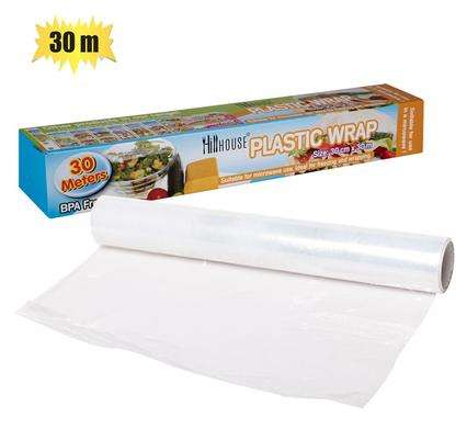 Disposable Roll Plastic Wrap 30Cmx30M