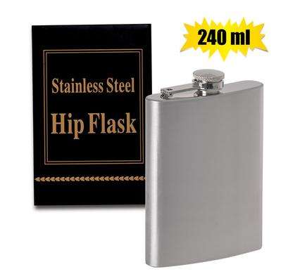 Hip-Flask S/S 240Ml Col-Box