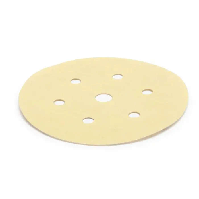 Gold Sanding Disc, Grip, 6+1 Holes, 150mm, P100