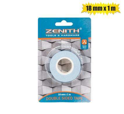 Tape Dbl-Sided 18X1000Mm Card     Zenith