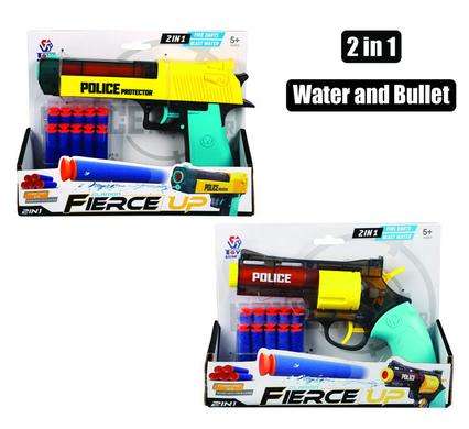 Gun Foam Dart 23Cm 2 In 1 Bullet/Water