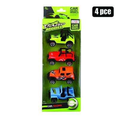 Vehicle Jeep Bright 4Pc 27X19Cm Each