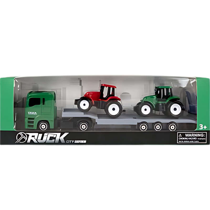Vehicle Transporter W/Tractors 31Cm