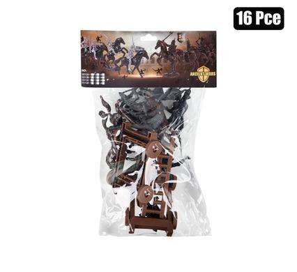 BOYS PLAYSET FIGURINES AND HORSE 16PC