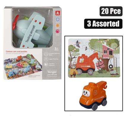 JIGSAW PUZZLE WITH CAR 20PC
