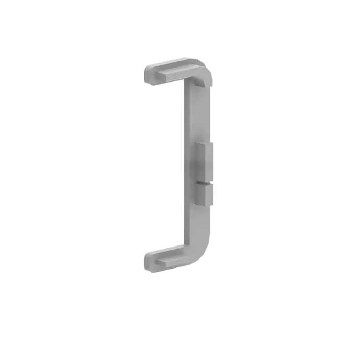 Gola System, U Profile Cover, Silver, 2 Pieces