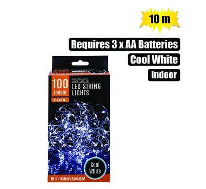 Light Fairy Led-100X Cool Wht 10M B/O