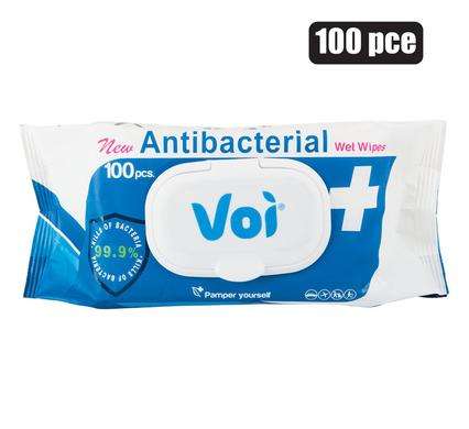 Voi Hand-Wipes Cleanser 100Pce Antibact