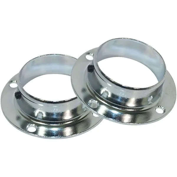 Flange Bracket, Zamac, 19mm, 2 Pieces