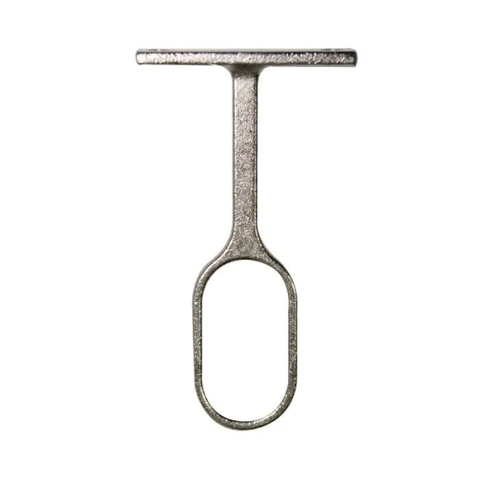 Rail Center Support, Oval, Chrome Plated, 15mm