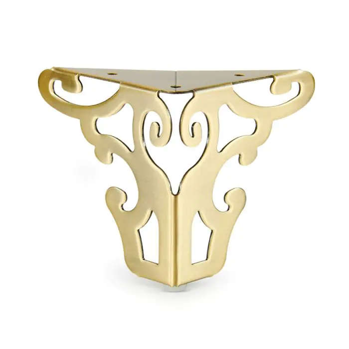 Fancy Leg, H120mm x 120mm x 120mm, Antique Brass